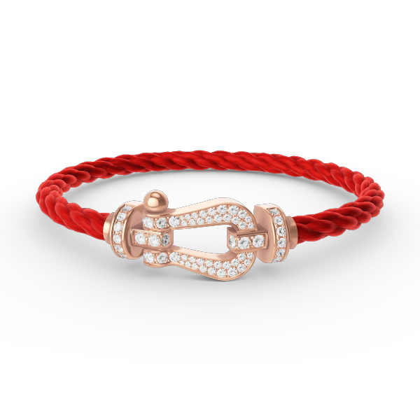 [Gaonasi]FORCE LARGE HORSESHOE FULL DIAMOND BRACELET ROSE GOLD