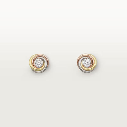 [Cadisa] TRINITY STUD DIAMOND EARRINGS