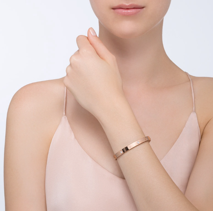 [Gaonasi Jewelry]LOVE BRACELET 6.1MM 4 DIAMONDS