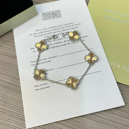 [Gaonasi] CLOVER 5 MOTIF LASER BRACELET COLLECTION