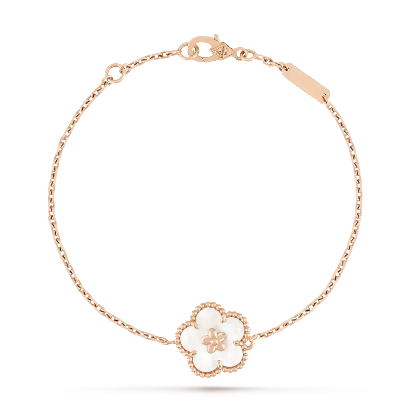 [Gaonasi]LUCKY WHITE MOP PLUM BLOSSOM  BRACELET