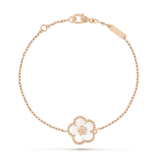 [Gaonasi]LUCKY WHITE MOP PLUM BLOSSOM  BRACELET