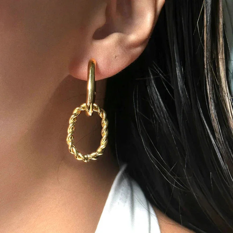 [Gaonasi]Skadi Gold Earrings