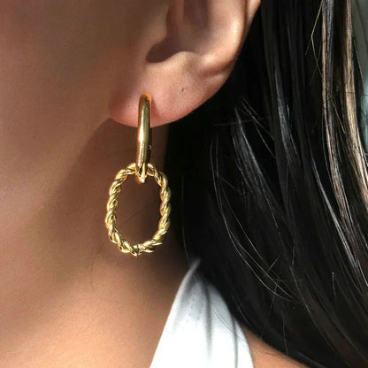 [Gaonasi]Skadi Gold Earrings