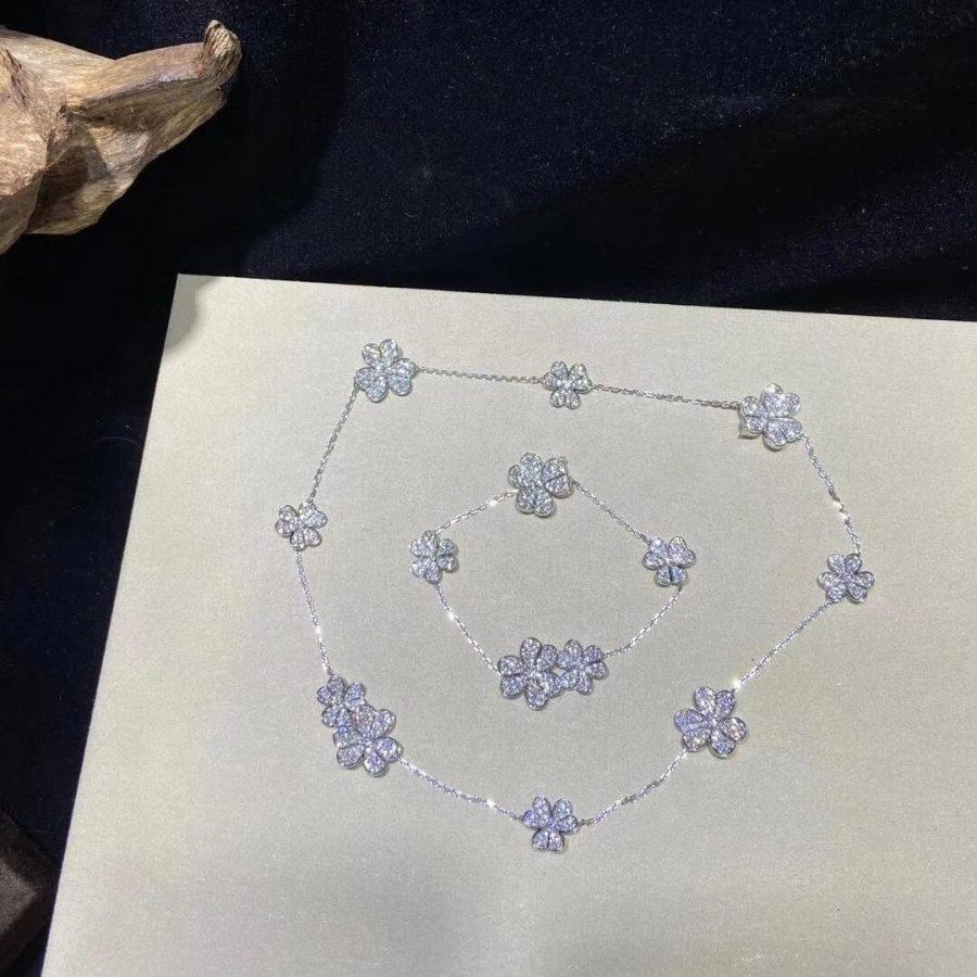 [Gaonasi]FRIVOLE SILVER 5 FLOWERS BRACELET