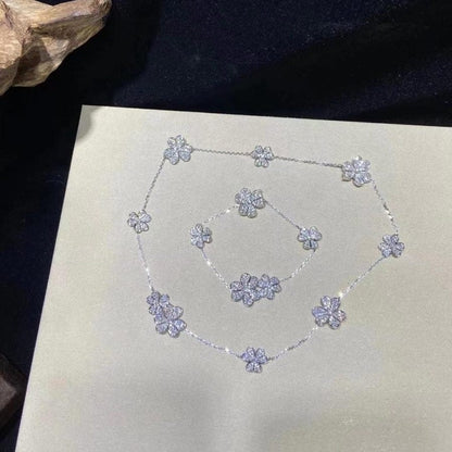[Gaonasi]FRIVOLE SILVER 5 FLOWERS BRACELET