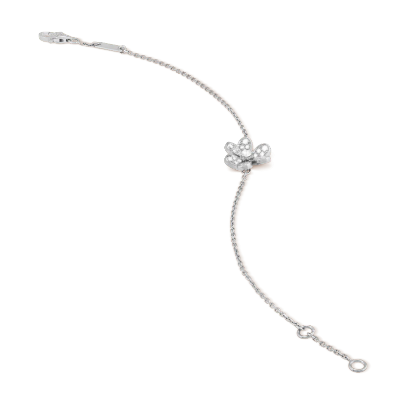 [Gaonasi]FRIVOLE SILVER FLOWER DIAMOND BRACELET
