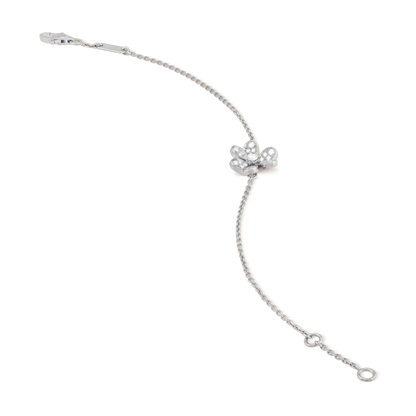[Gaonasi]FRIVOLE SILVER FLOWER DIAMOND BRACELET