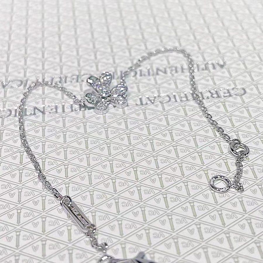 [Gaonasi]FRIVOLE SILVER FLOWER DIAMOND BRACELET