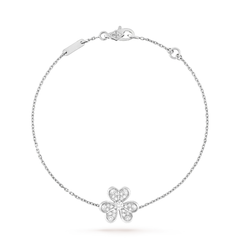 [Gaonasi]FRIVOLE SILVER FLOWER DIAMOND BRACELET