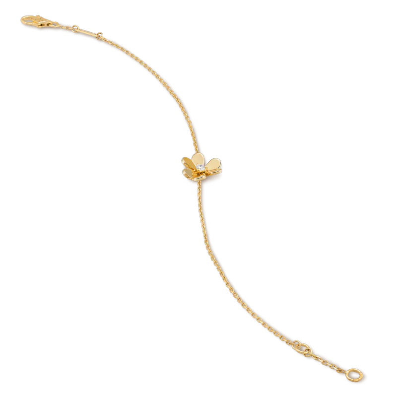 [Gaonasi]FRIVOLE GOLD FLOWER PINK MALACHITE BRACELET