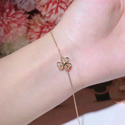 [Gaonasi]FRIVOLE GOLD FLOWER DIAMOND BRACELET