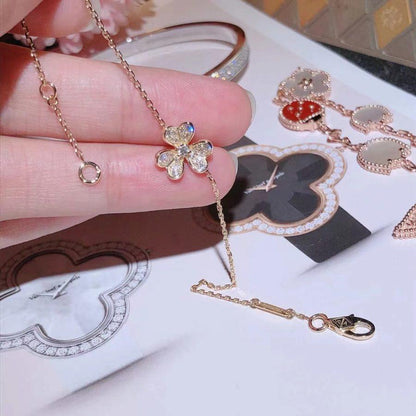 [Gaonasi]FRIVOLE GOLD FLOWER DIAMOND BRACELET