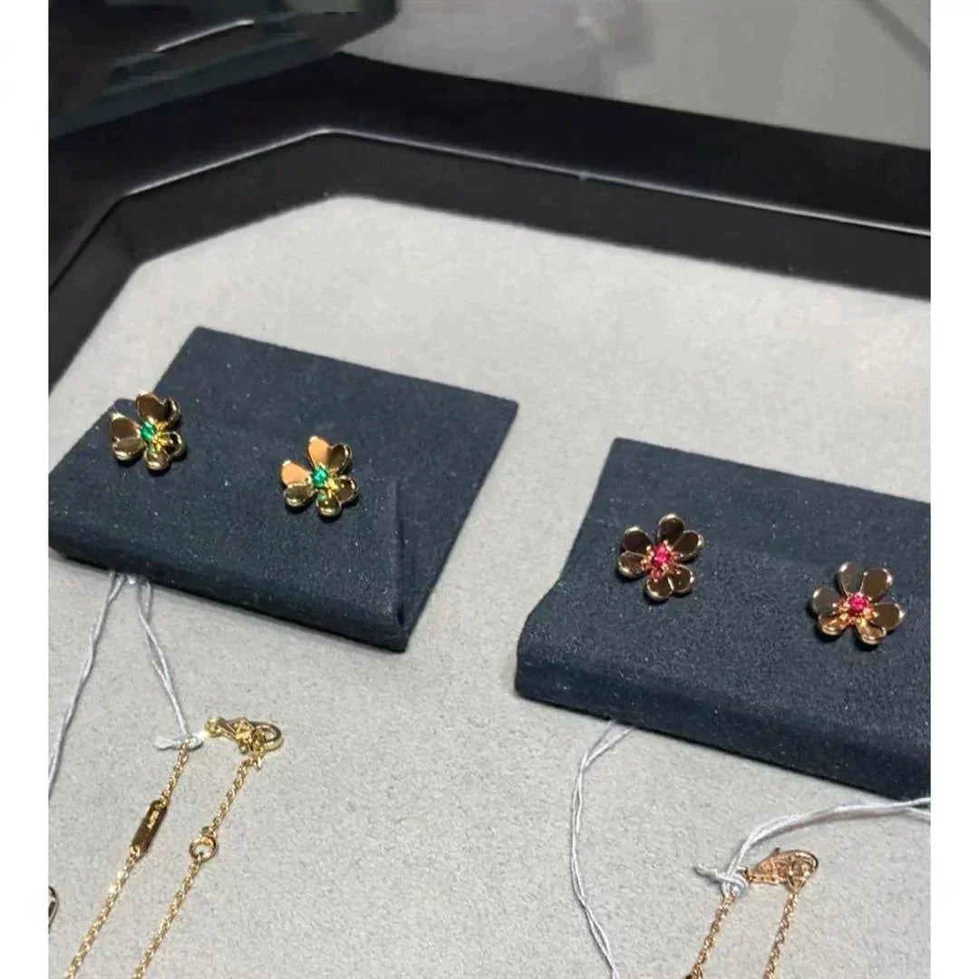 [Gaonasi]FRIVOLE  FLOWER PINK EARRINGS
