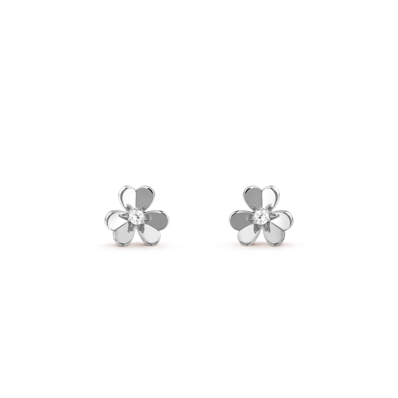 [Gaonasi]FRIVOLE MINI SILVER FLOWER EARRINGS