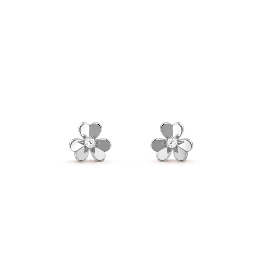 [Gaonasi]FRIVOLE MINI SILVER FLOWER EARRINGS