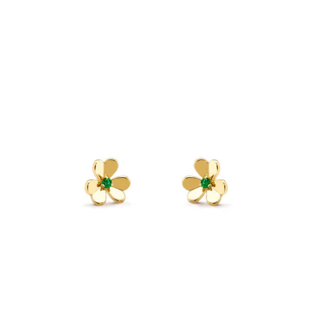 [Gaonasi]FRIVOLE  FLOWER MALACHITE EARRINGS