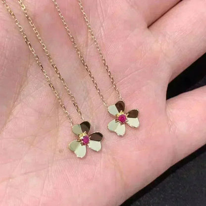 [Gaonasi]FRIVOLE GOLD FLOWER NECKLACE