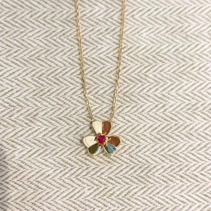 [Gaonasi]FRIVOLE GOLD FLOWER NECKLACE