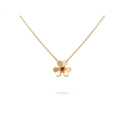 [Gaonasi]FRIVOLE GOLD FLOWER NECKLACE