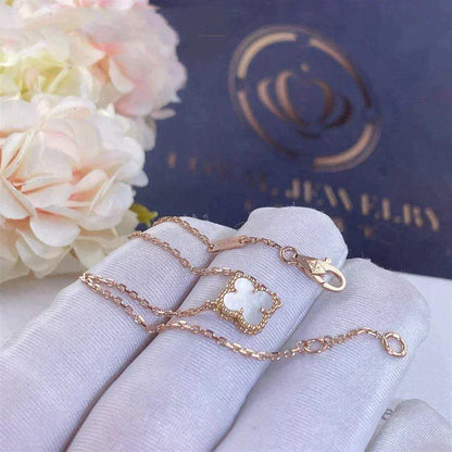[Gaonasi]CLOVER WHITE MOP SINGLE FLOWER BRACELET