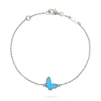[Gaonasi]BUTTERFLY TURQUOISE BUTTERFLY BRACELET SILVER