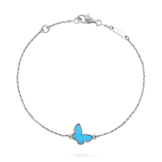 [Gaonasi]BUTTERFLY TURQUOISE BUTTERFLY BRACELET SILVER