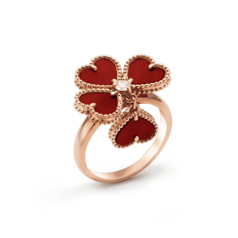 [Gaonasi]SWEET CLOVER CARNELIAN RING