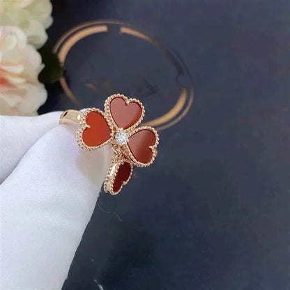 [Gaonasi]SWEET CLOVER CARNELIAN RING