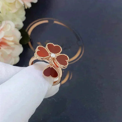 [Gaonasi]SWEET CLOVER CARNELIAN RING