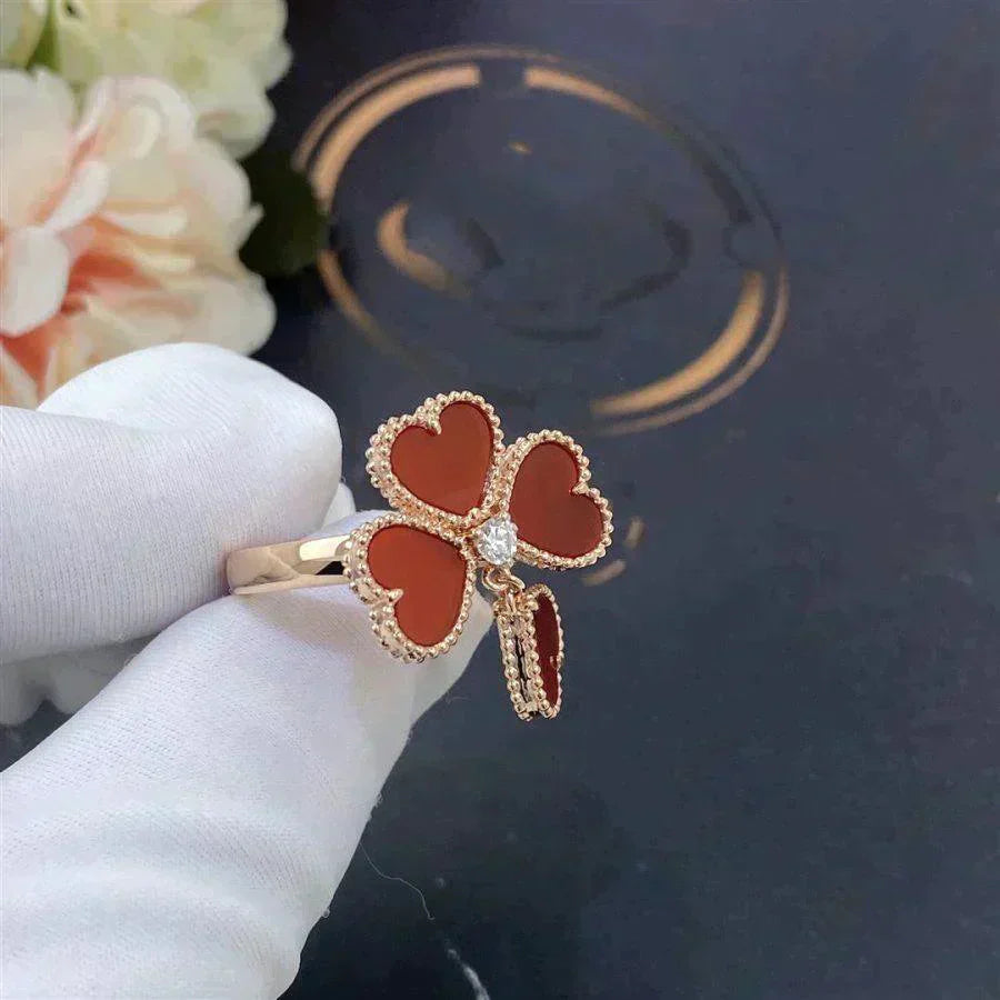 [Gaonasi]SWEET CLOVER CARNELIAN RING