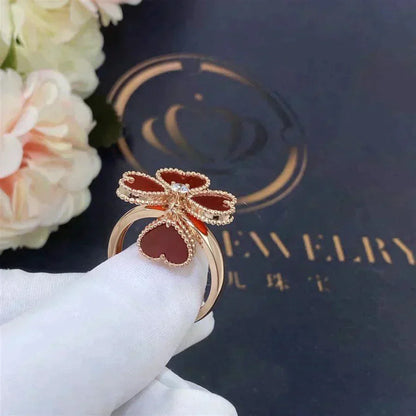 [Gaonasi]SWEET CLOVER CARNELIAN RING