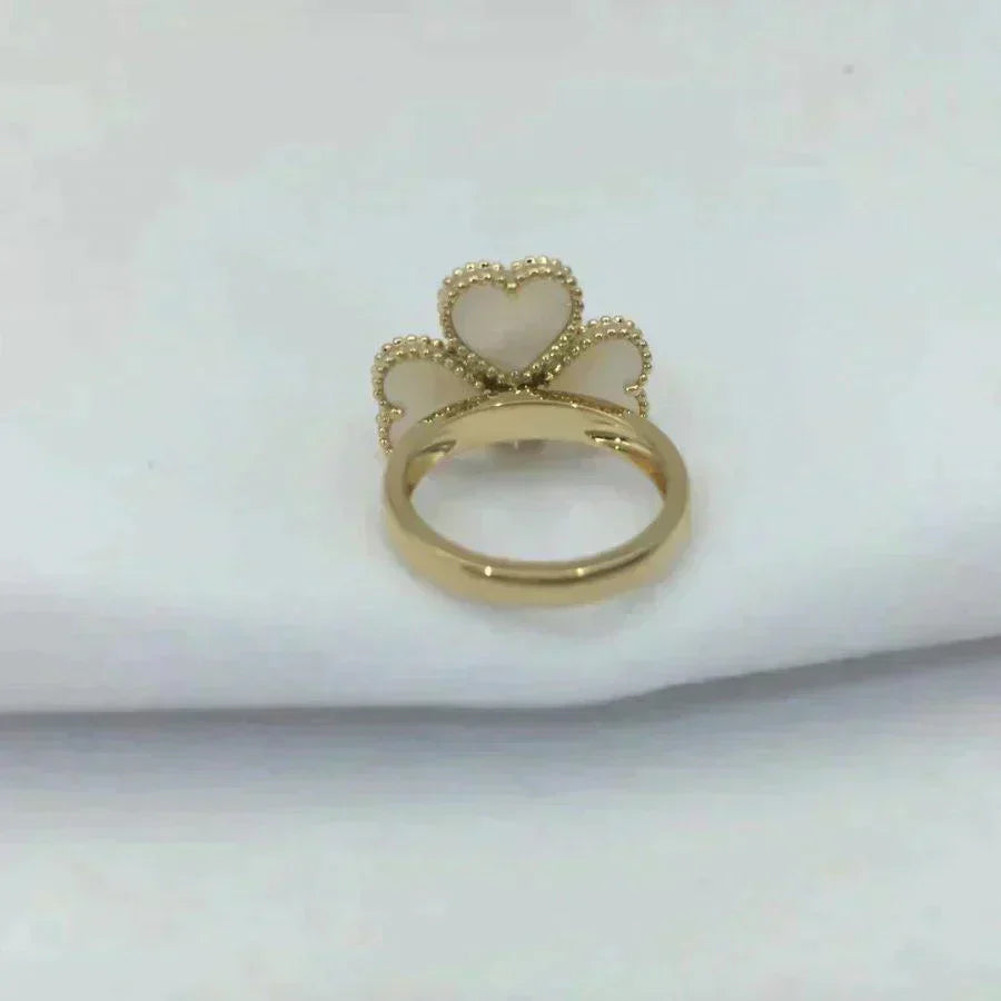 [Gaonasi]SWEET CLOVER WHITE MOP RING