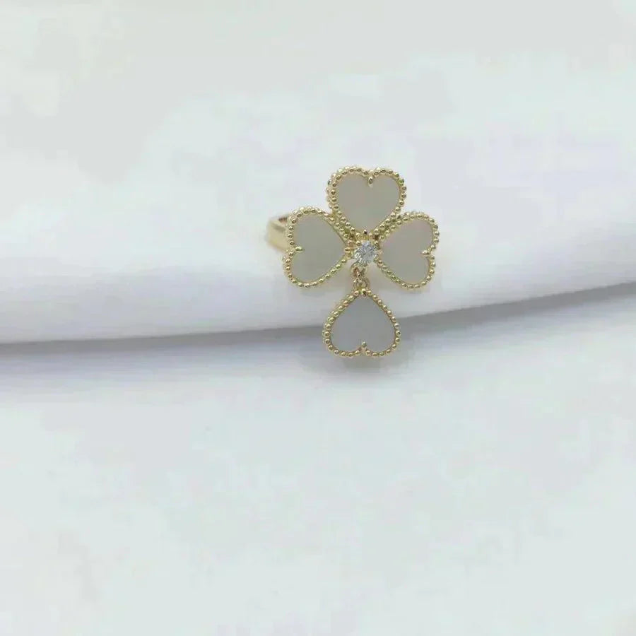 [Gaonasi]SWEET CLOVER WHITE MOP RING