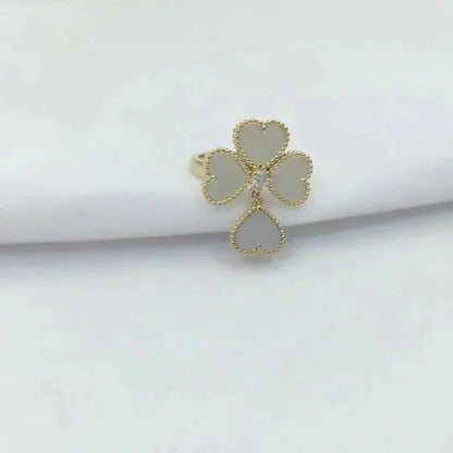 [Gaonasi]SWEET CLOVER WHITE MOP RING