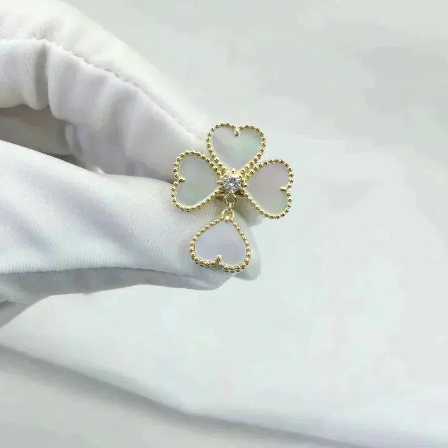 [Gaonasi]SWEET CLOVER WHITE MOP RING