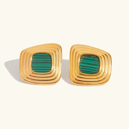 [Gaonasi]Sylvie Geometric Gold Earrings