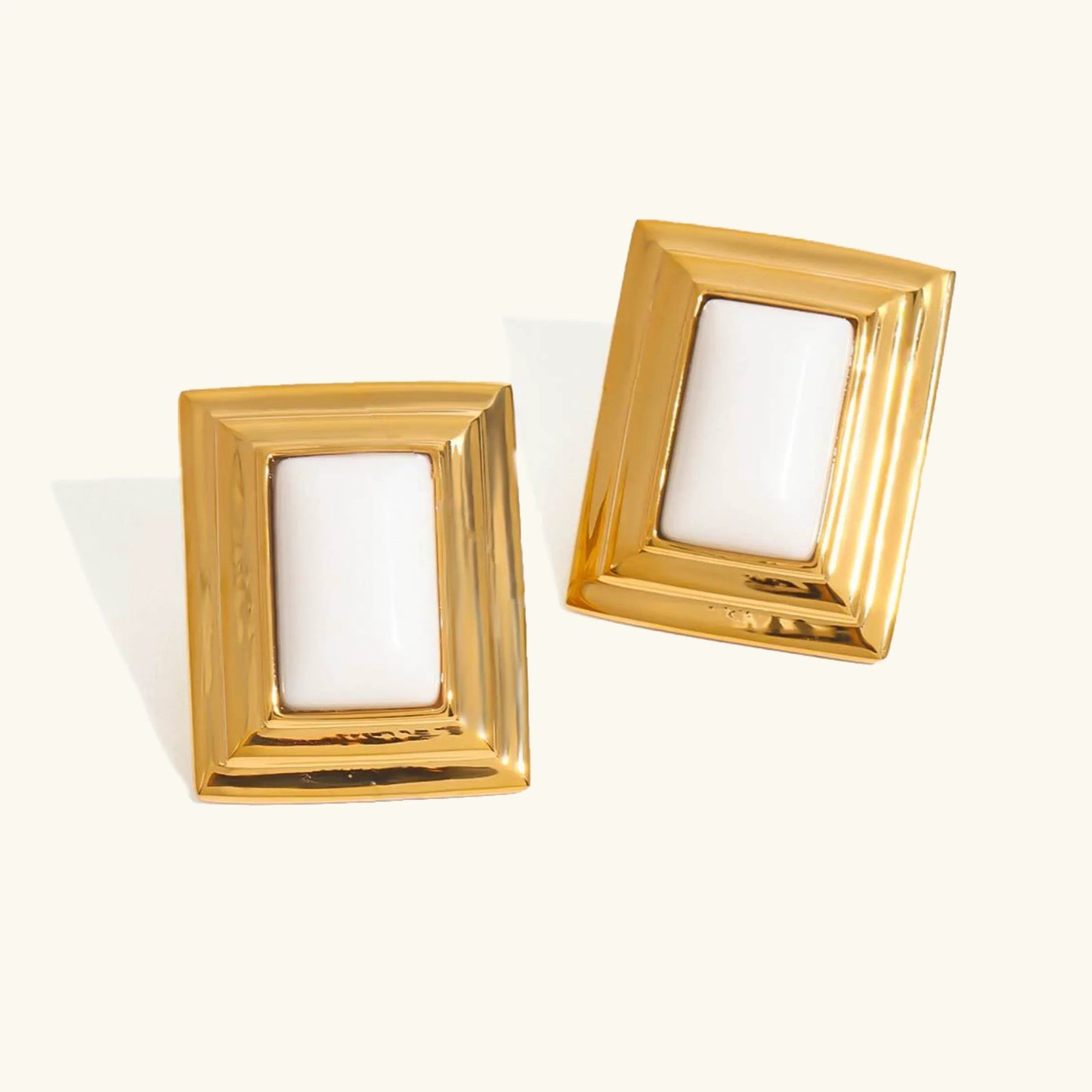 [Gaonasi]Sybil Gold Enamel Earrings