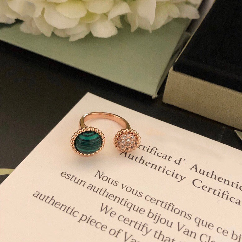 [Gaonasi]PERLEE COULEURS DIAMOND ROSE GOLD BETWEEN THE FINGER RING