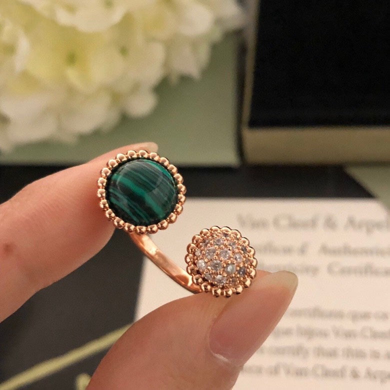 [Gaonasi]PERLEE COULEURS DIAMOND ROSE GOLD BETWEEN THE FINGER RING