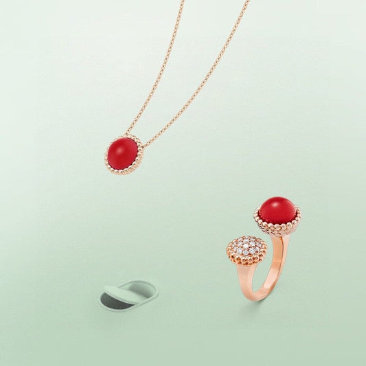 [Gaonasi]PERLEE COULEURS DIAMOND ROSE GOLD BETWEEN THE FINGER RING