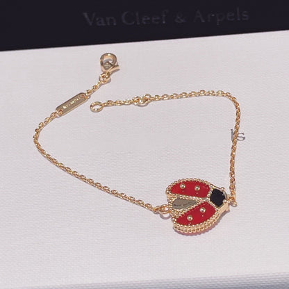 [Gaonasi]LUCKY SPRING 1 MOTIF PINK GOLD BRACELET
