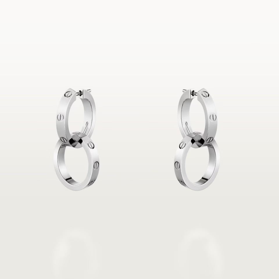 [Gaonasi Jewelry]LOVE 3.3MM DANGLE EARRINGS