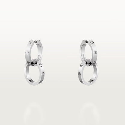 [Gaonasi Jewelry]LOVE 3.3MM DANGLE EARRINGS