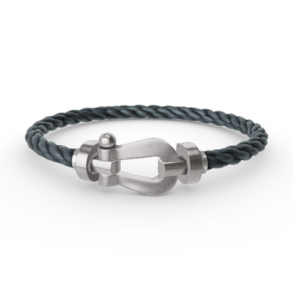 [Gaonasi]FORCE LARGE HORSESHOE NO DIAMOND BRACELET SILVER