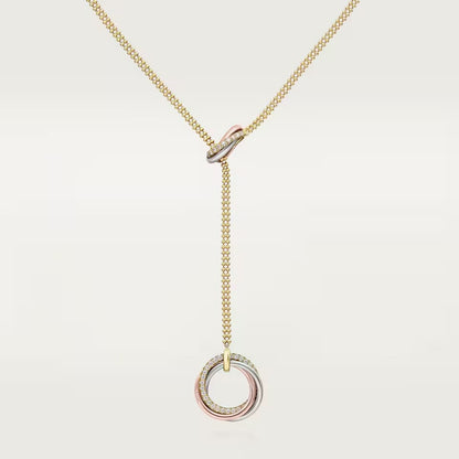 [Gaonasi Jewelry]TRINITY DIAMONDS NECKLACE