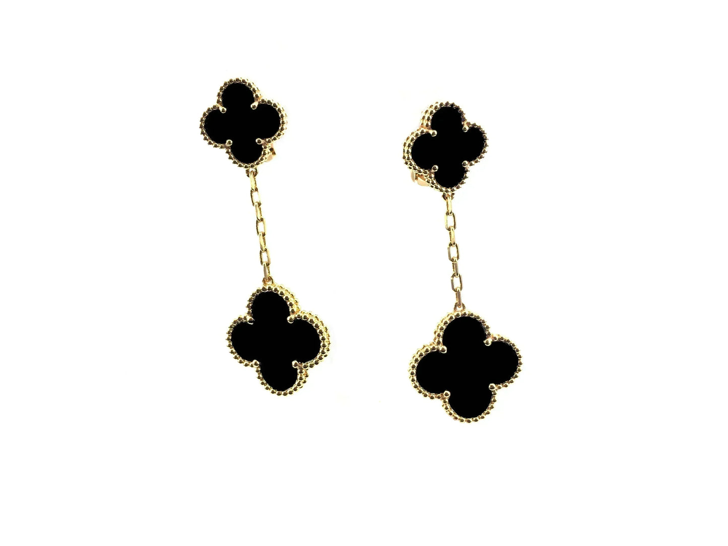 [Gaonasi]CLOVER 2 MOTIFS  EARRINGS (MULTIPLE CHOICESC