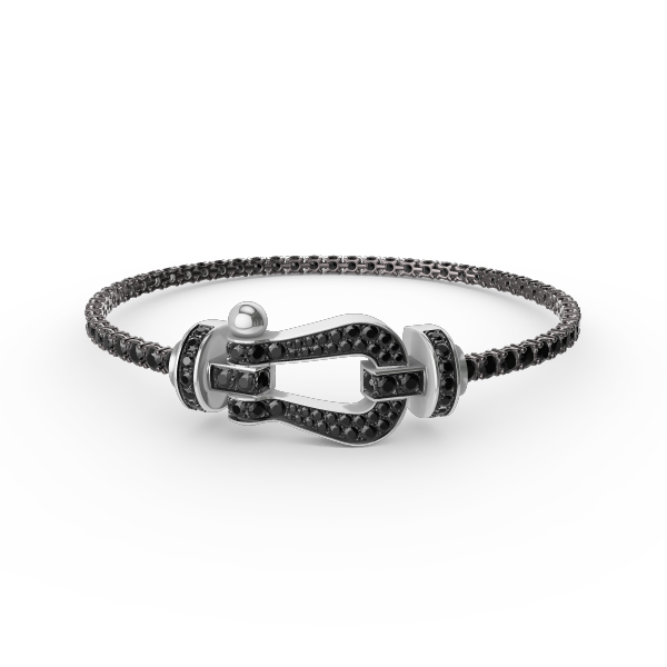 [Gaonasi]FORCE  LARGE HORSESHOE FULL DIAMOND TENNIS BRACELET